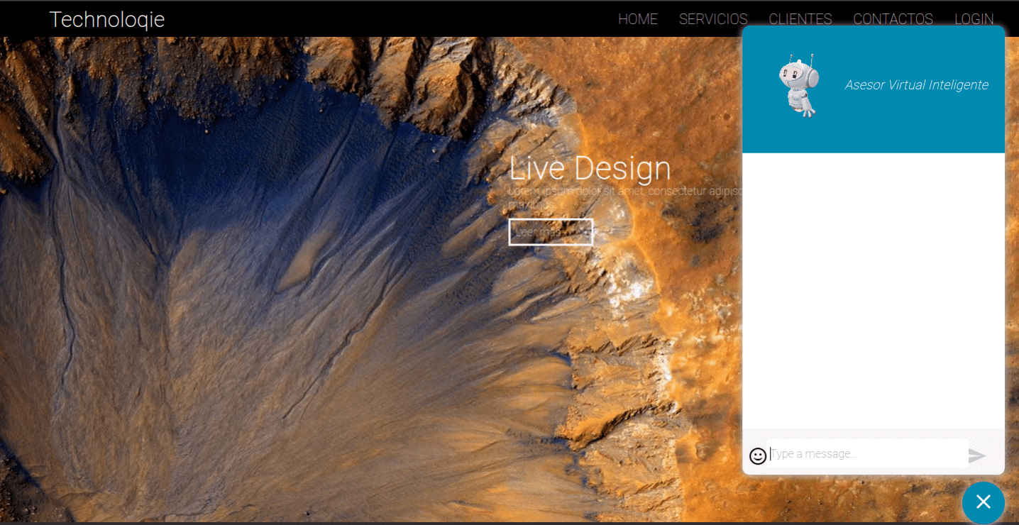 Web Widget del Chatbot