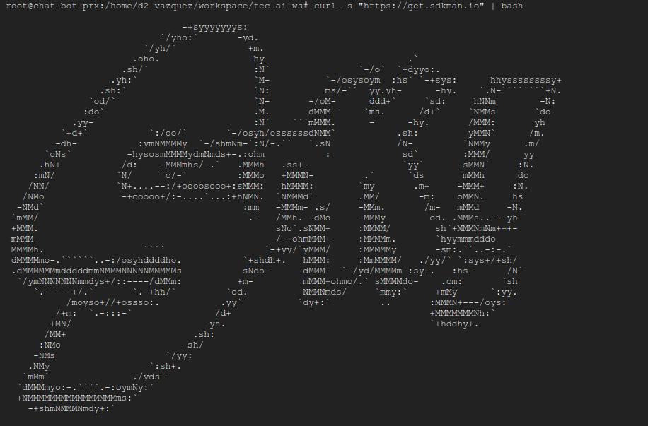 instalación de Java con SDKMAN