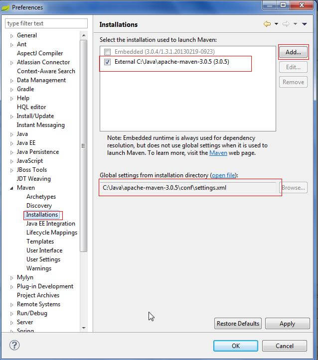 dependencias de Maven