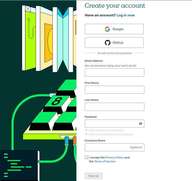 registro en MongoDB Atlas